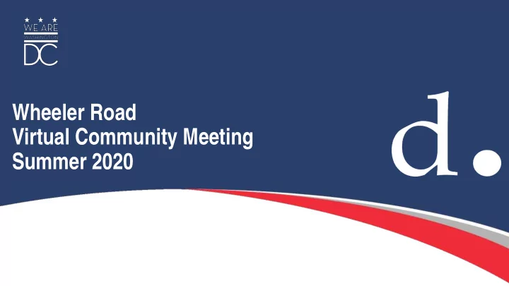wheeler road virtual community meeting summer 2020