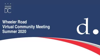 Wheeler Road  Virtual Community Meeting  Summer 2020  Station 1  Speeding  2  Station 1