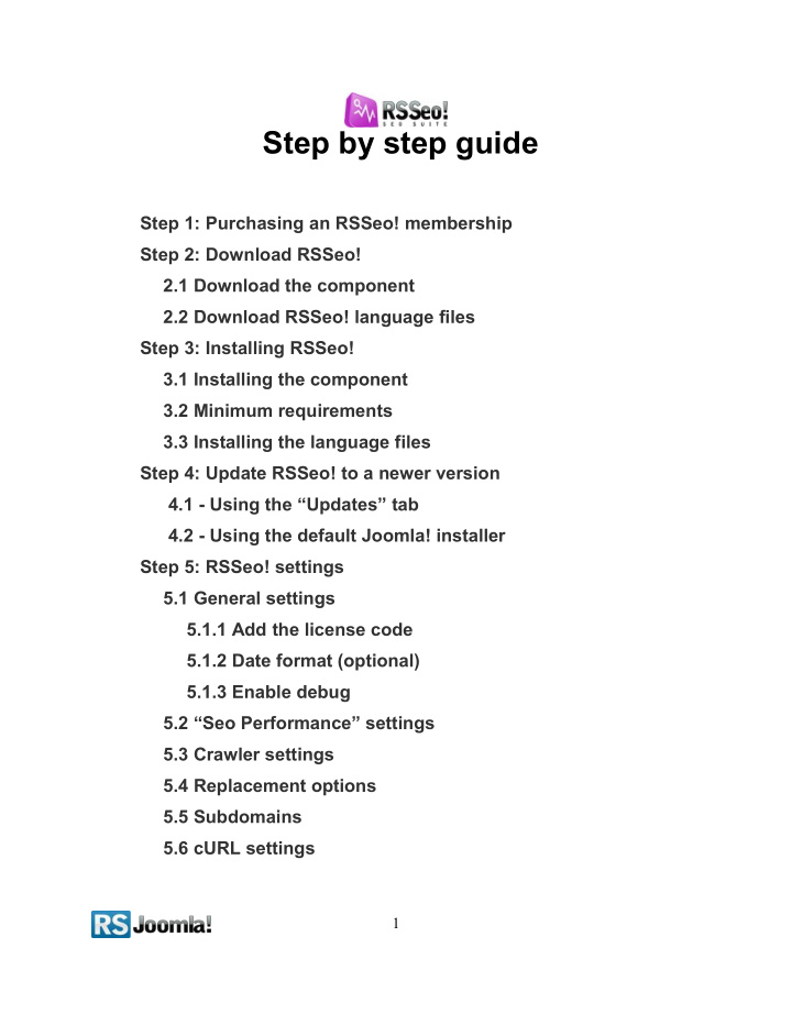 step by step guide