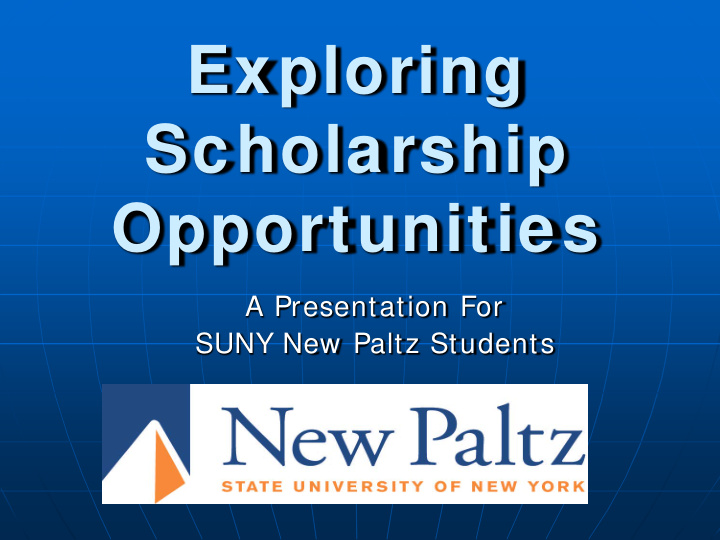 exploring scholarship opportunities