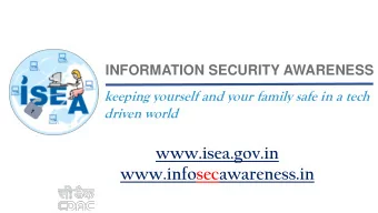 www.infosecawareness.in  Agenda  Financial Safety and Security - Awareness  E-wallet- Usage,