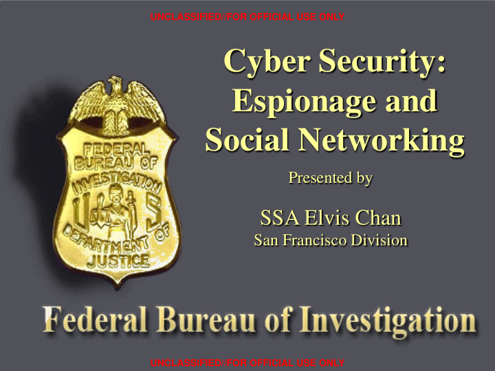 cyber security espionage and social networking