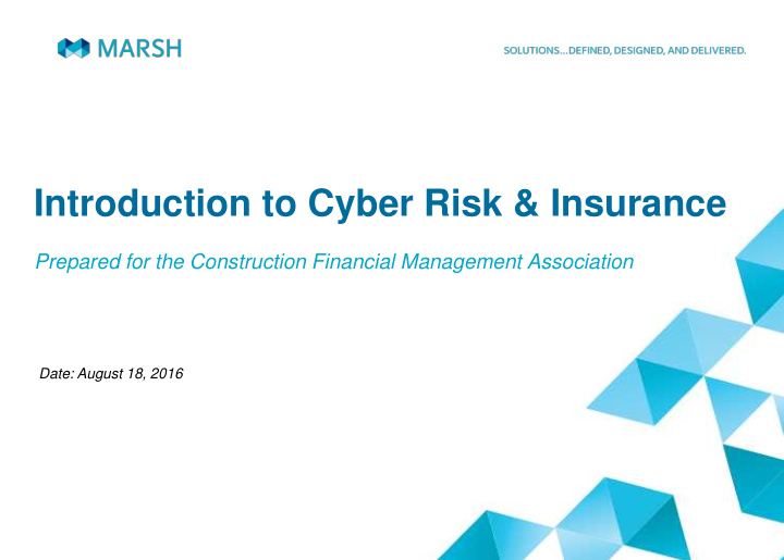 introduction to cyber risk insurance