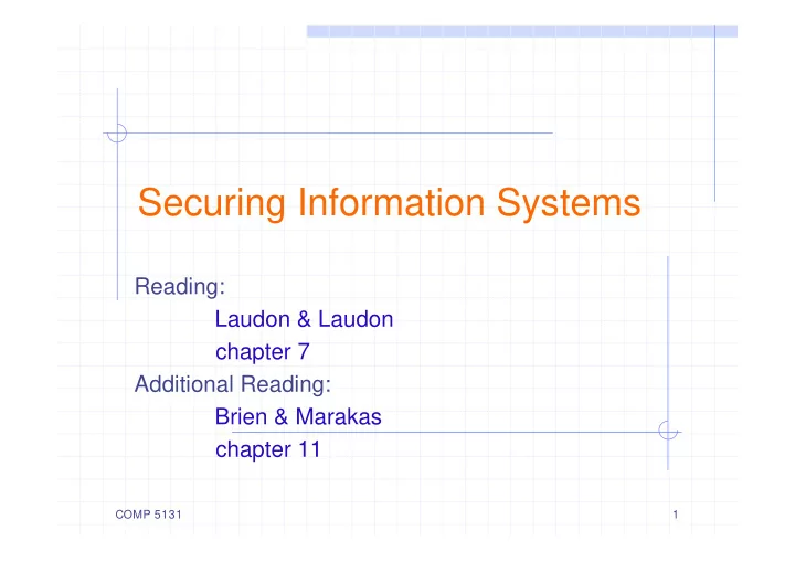 securing information systems