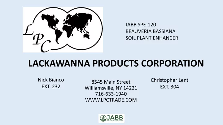 lackawanna products corporation