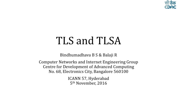 tls and tlsa