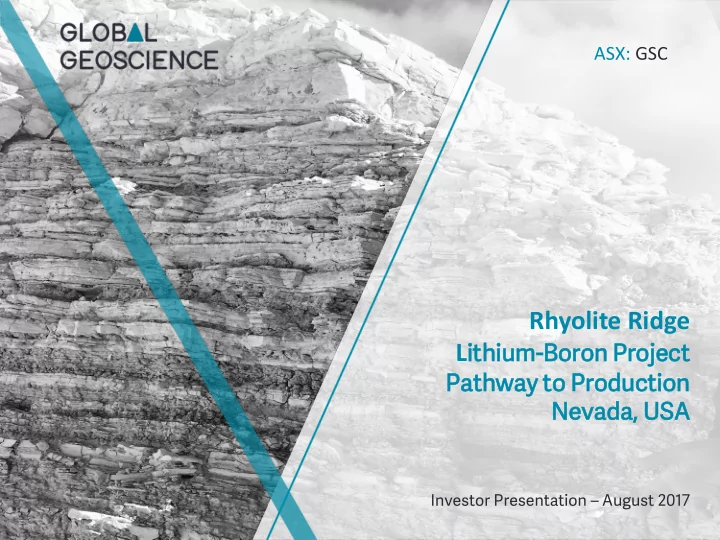 rhyolite ridge