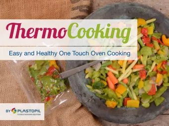 BY  Top Food Trends  People are cooking  Consumers are  Fresh is a healthy  more at home. One of