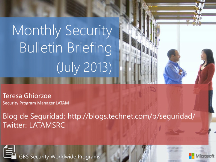 monthly security bulletin briefing