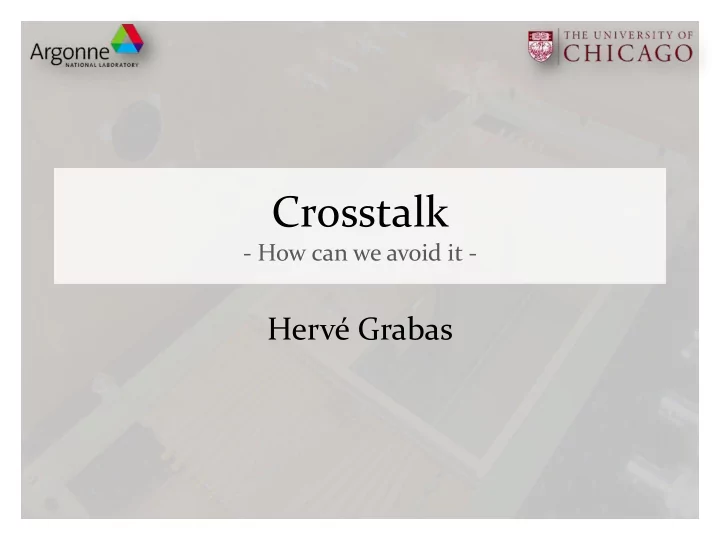 crosstalk