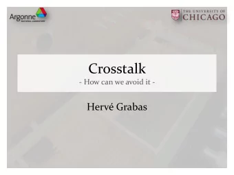 Crosstalk  - How can we avoid it -  Herv Grabas Mutual Inductance and Capacitance    Crosstalk