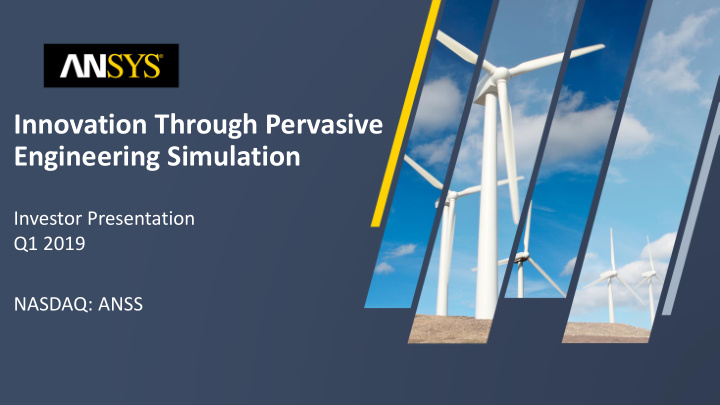 innovation through pervasive engineering simulation