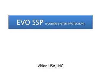 Contents  Evo SSP Introduction  I  Evo Features  (1) Impact sensor  (2) Proximity sensor  (3)
