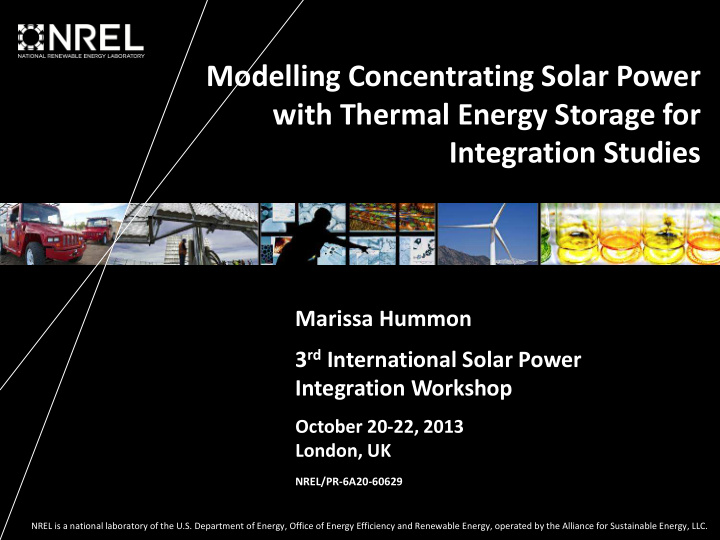modelling concentrating solar power with thermal energy