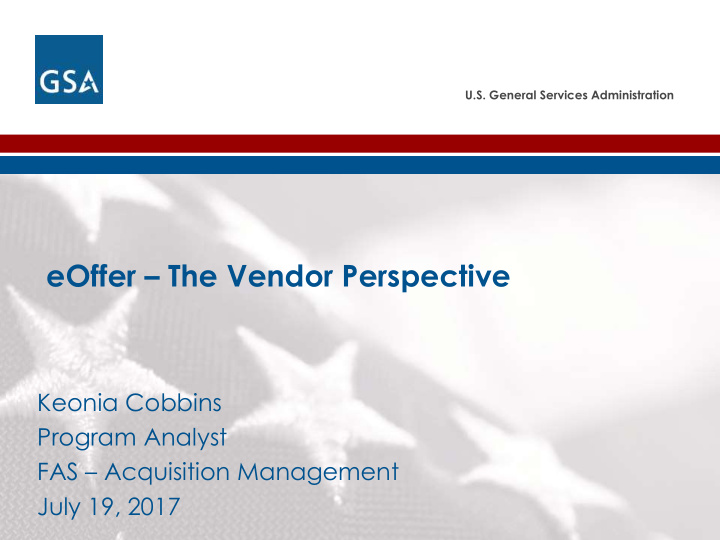 eoffer the vendor perspective