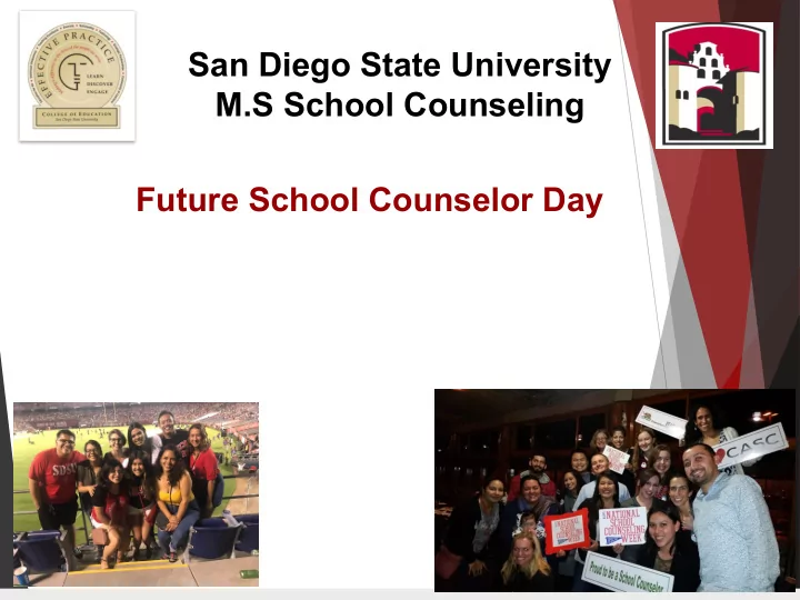 san diego state university m s school counseling future