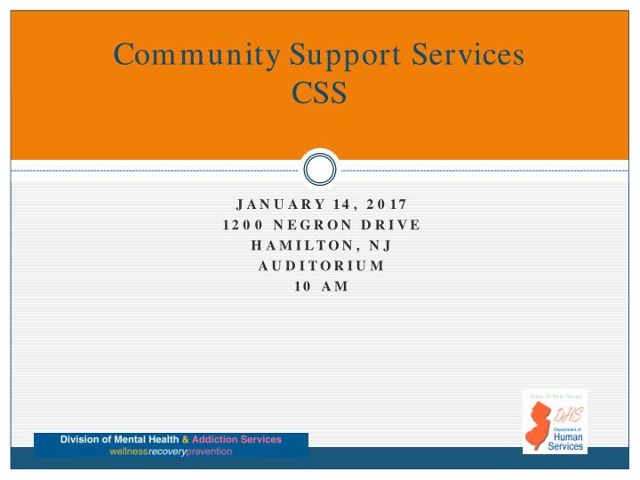 community support services css