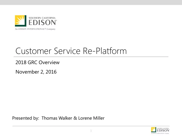 customer service re platform