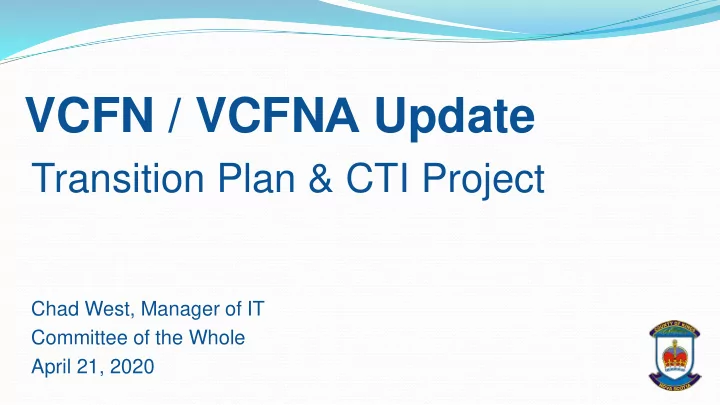 vcfn vcfn a update