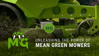 The ELECTRIC REVOLUTION HAS BEGUN  MEAN GREEN MOWERS offers a full line of  Commercial electric