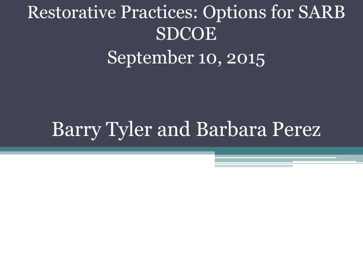 restorative practices options for sarb sdcoe september 10