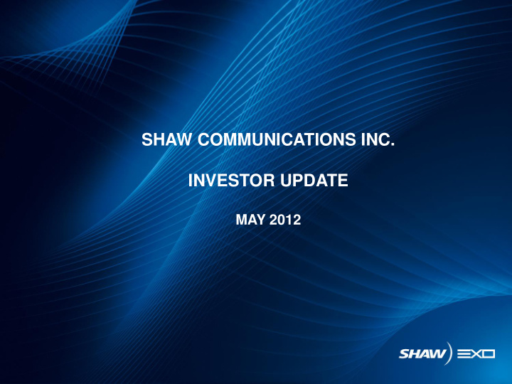 shaw communications inc