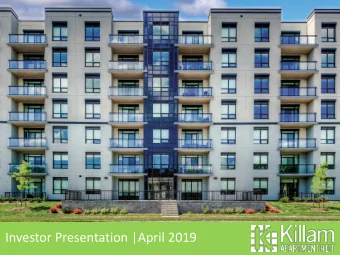 Investor Presentation |April 2019  Cautionary Statement  This presentation may contain