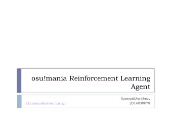 osu!mania Reinforcement Learning  Agent