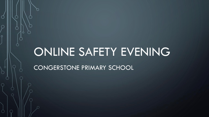 online safety evening