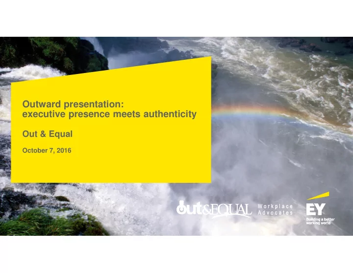 outward presentation executive presence meets authenticity