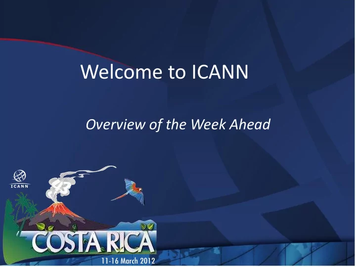 welcome to icann