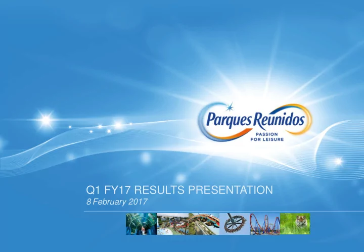 q1 fy17 results presentation