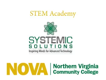 STEM Academy  Why a STEM Academy  STEM Initiatives  Not enough students  pursuing STEM