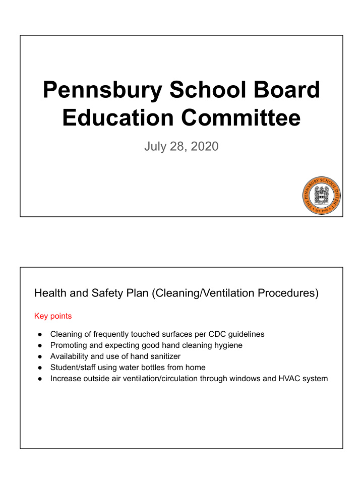 pennsbury school board education committee
