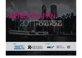 Main  Conference:  2125  Feb  2011   @Hong  Kong  Conven+on  and