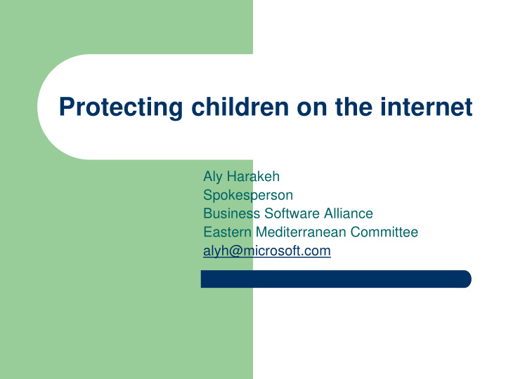protecting children on the internet