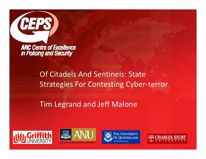 of citadels and sentinels state strategies for contesting