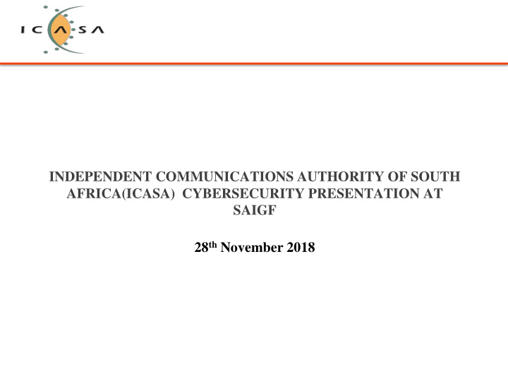 independent communications authority of south