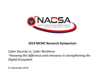 Digital Ecosystem  21 November 2019  The Global Trend The Technologies Today  The Emerging