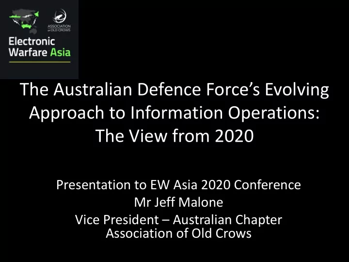 the australian defence force s evolving approach to