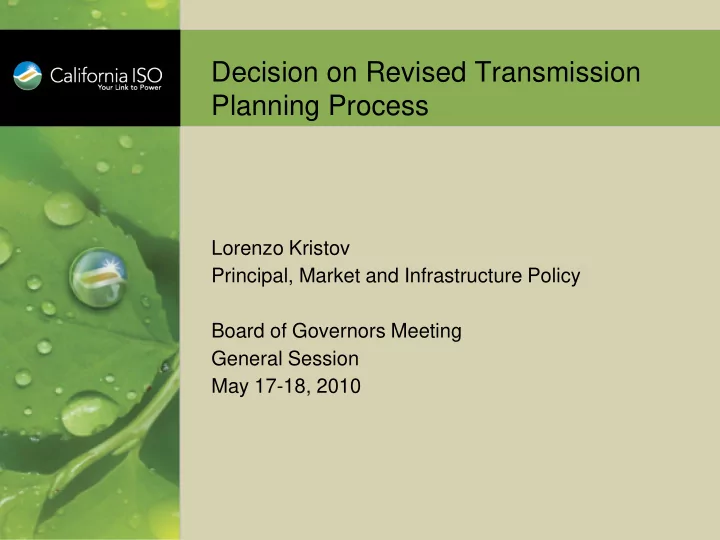 planning process