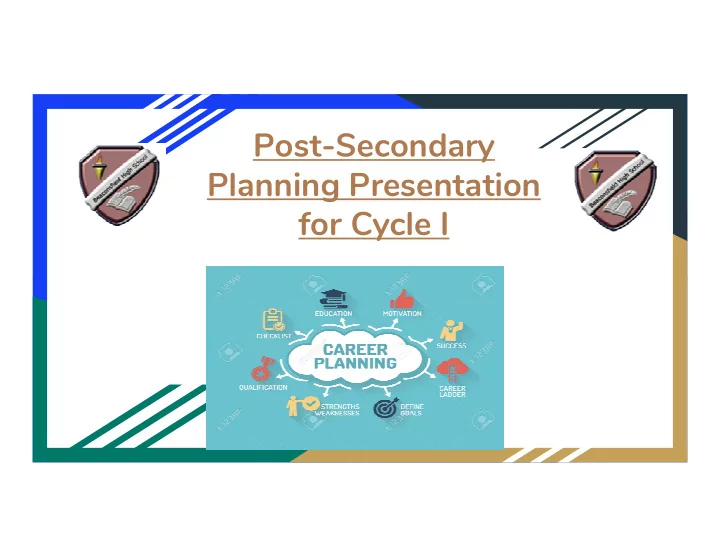 post secondary planning presentation for cycle i ms