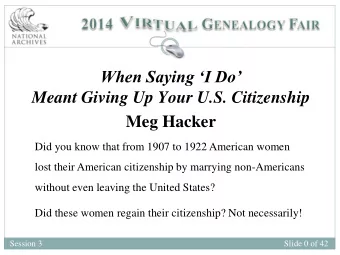 When Saying I Do  Meant Giving Up Your U.S. Citizenship  Meg Hacker  Did you know that from