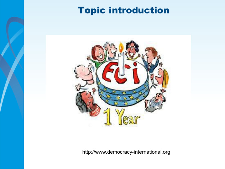 topic introduction