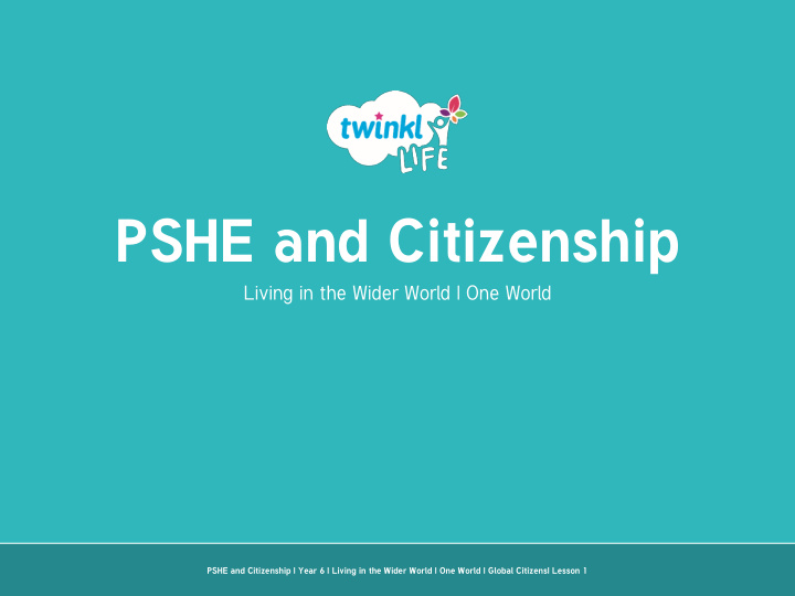 pshe and citizenship