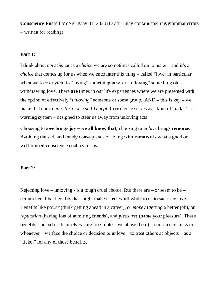 conscience russell mcneil may 31 2020 draft may contain