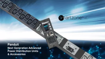 Panduit  Next Generation Advanced  Power Distribution Units  &amp; Accessories  Agenda  Market