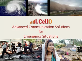 Emergency Situations  About The Company    CellO Wireless, fully owned by MER Group (TASE -