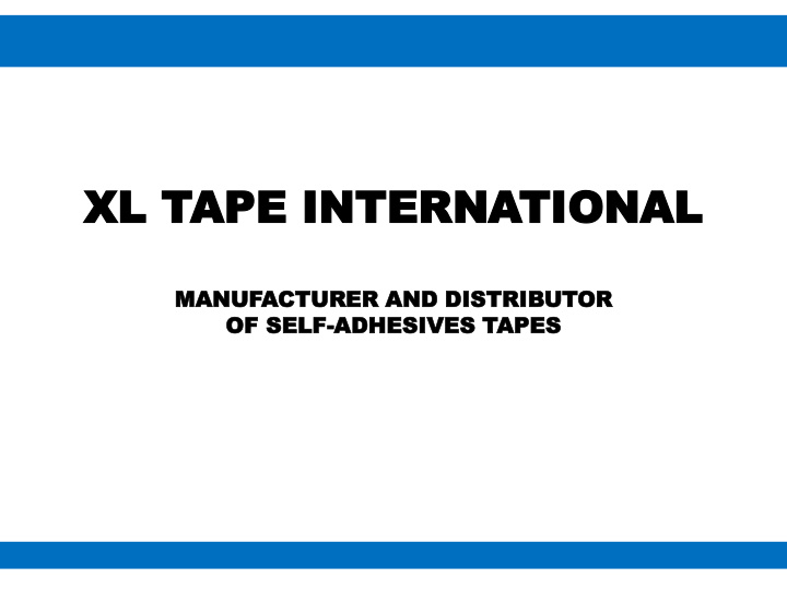 xl t xl tape ape intern internati tion onal al