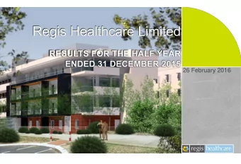 26 February 2016  1   Contents  01  2   Business and financial highlights 1HFY16  02